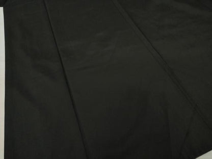 平和屋着物●男性　黒紋付　長羽織セット　正絹　逸品　AAAZ7170ck