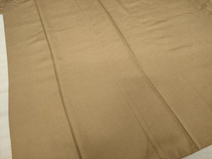 平和屋着物●江戸小紋　万筋　白茶色× 芝翫茶色　正絹　逸品　AAAZ7177ck