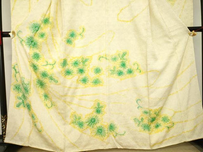 平和屋着物●豪華振袖　総絞り　蔓帯花文　正絹　逸品　AAAZ7201ck