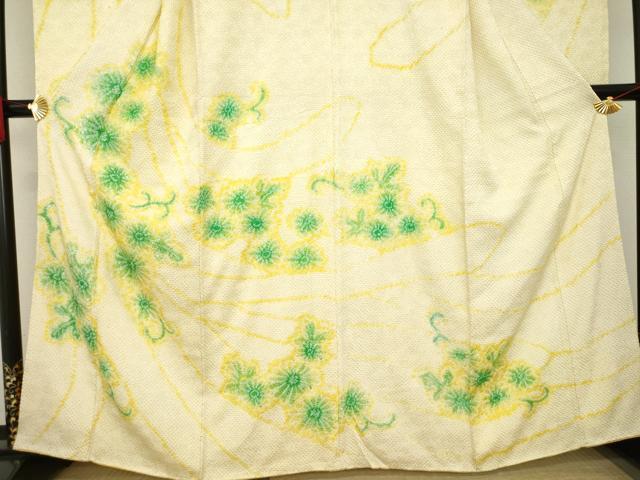平和屋着物●豪華振袖　総絞り　蔓帯花文　正絹　逸品　AAAZ7201ck