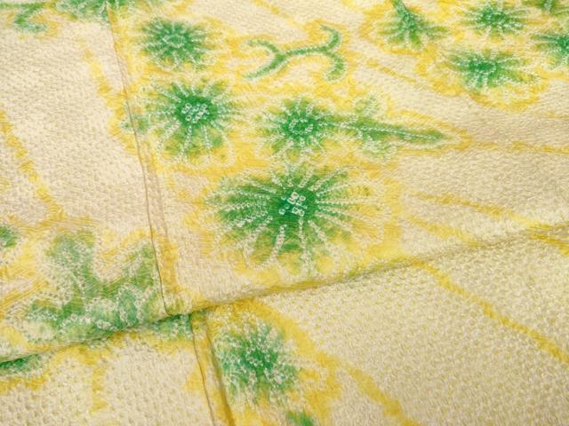 平和屋着物●豪華振袖　総絞り　蔓帯花文　正絹　逸品　AAAZ7201ck