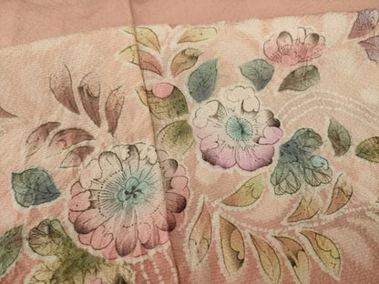 平和屋着物●豪華振袖　作家物　辻が花　絞り　舞花文　暈し染め　さが美扱い　正絹　逸品　AAAZ7215ck