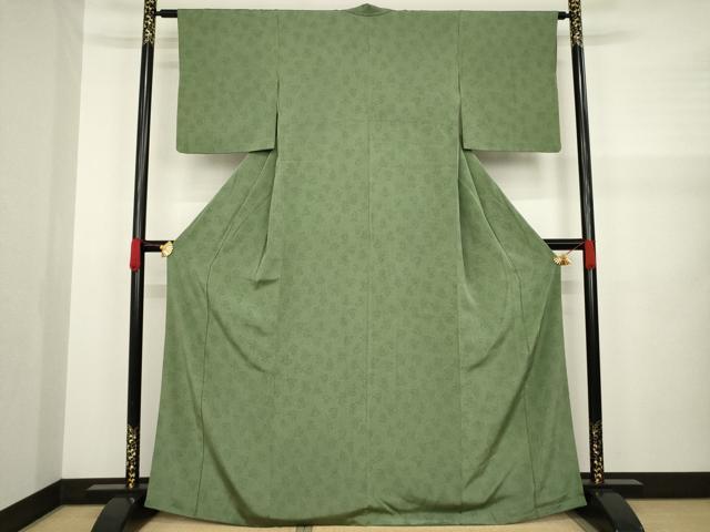 平和屋着物●重要無形文化財　人間国宝　中村勇二郎　江戸小紋　国宝平等院雲中供養菩薩像五十二　正絹　逸品　CAAW8496yc 平和屋着物○重要無形文化財 人間国宝 中村勇二郎 江戸小紋 国宝