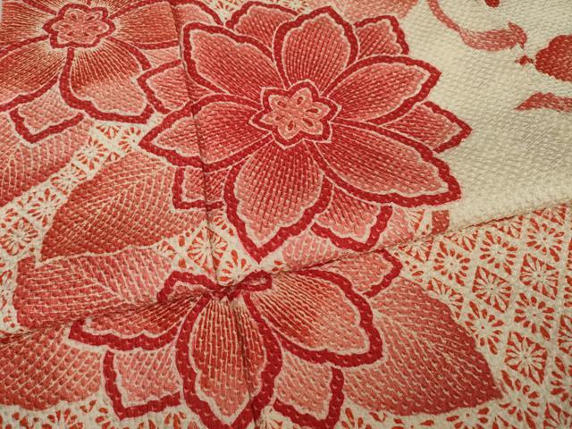 平和屋着物●名門 藤娘きぬたや・総絞り 振袖 花唐草文 正絹 逸品 AAAZ7226ck