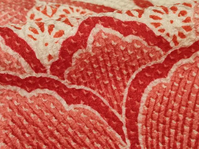 平和屋着物●名門 藤娘きぬたや・総絞り 振袖 花唐草文 正絹 逸品 AAAZ7226ck