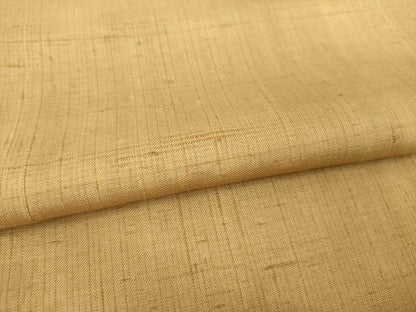 平和屋着物●上質な紬　色無地　芝翫茶色　正絹　逸品　AAAZ7238ck