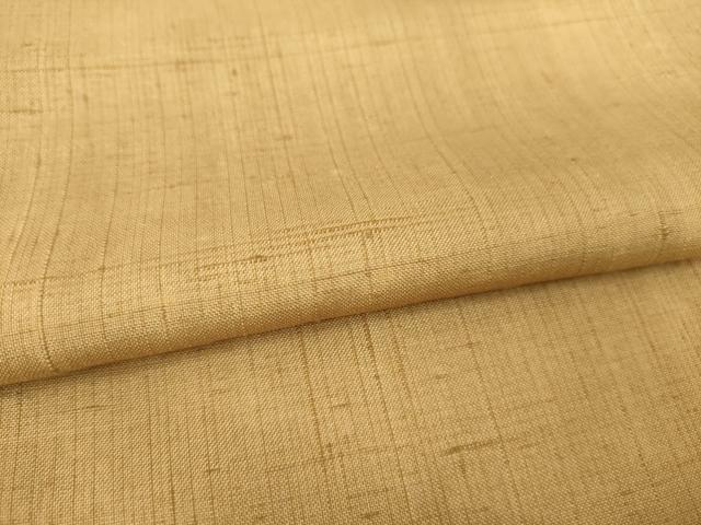 平和屋着物●上質な紬　色無地　芝翫茶色　正絹　逸品　AAAZ7238ck
