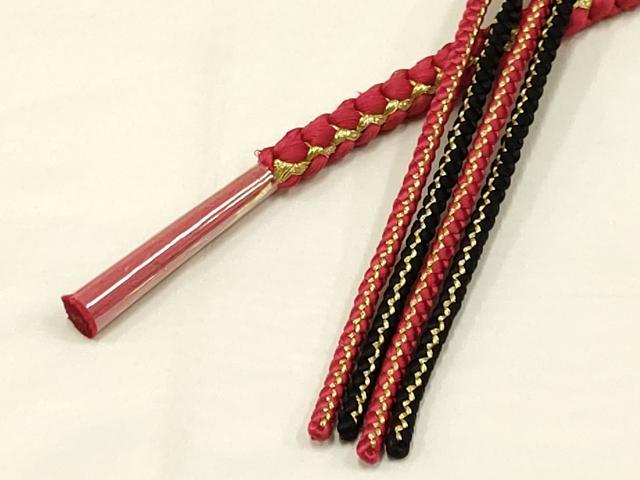平和屋着物●和装小物　振袖用帯締め　装飾　ちりめん細工　ビーズ　金糸　逸品　未使用　AAAZ7257ay