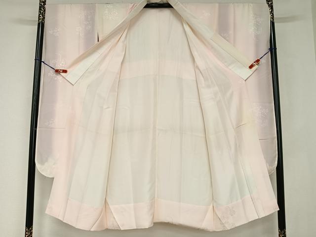 平和屋着物●豪華振袖・長襦袢(袷)セット　立波舞花文　暈し染め　金彩　広衿仕立て　正絹　逸品　AAAZ7285zg