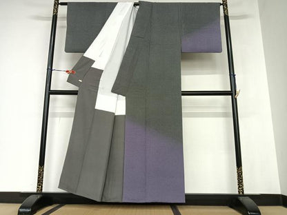 平和屋着物●江戸小紋 訪問着 作家物 角通し さが美扱い 正絹 逸品 AAAZ7340zg
