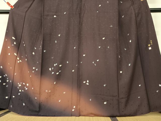 平和屋着物●訪問着　作家物　舞桜　暈し染め　正絹　逸品　AAAZ7376zg