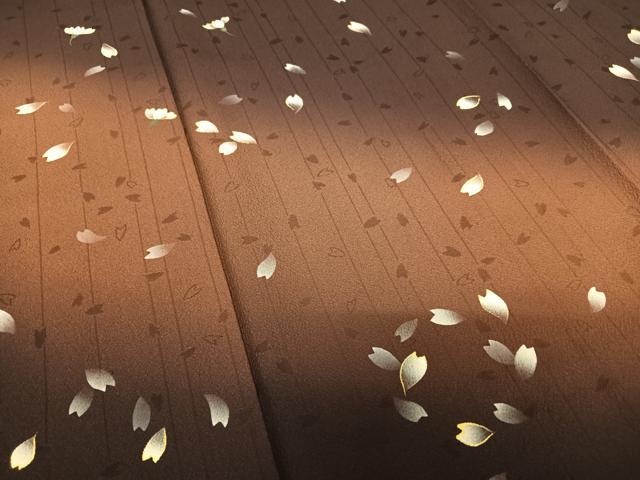平和屋着物●訪問着　作家物　舞桜　暈し染め　正絹　逸品　AAAZ7376zg