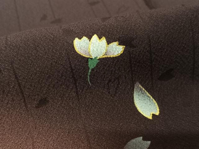平和屋着物●訪問着　作家物　舞桜　暈し染め　正絹　逸品　AAAZ7376zg