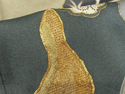 平和屋着物●訪問着　駒刺繍　瓢箪　金彩　正絹　逸品　AAAZ7411zg