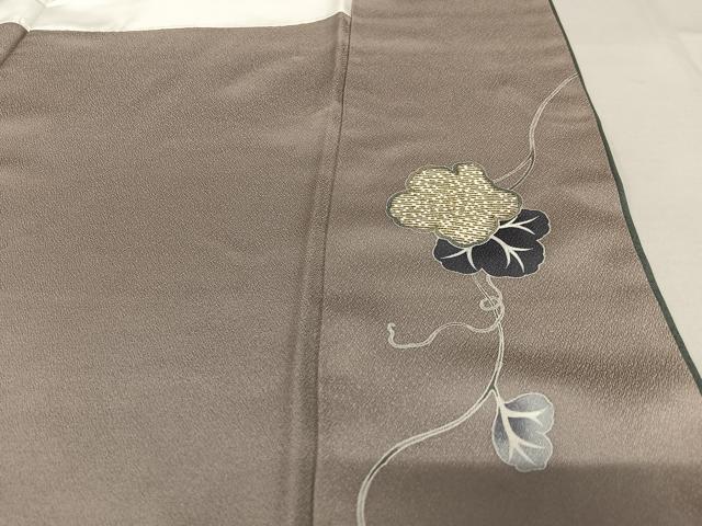 平和屋着物●訪問着　駒刺繍　瓢箪　金彩　正絹　逸品　AAAZ7411zg