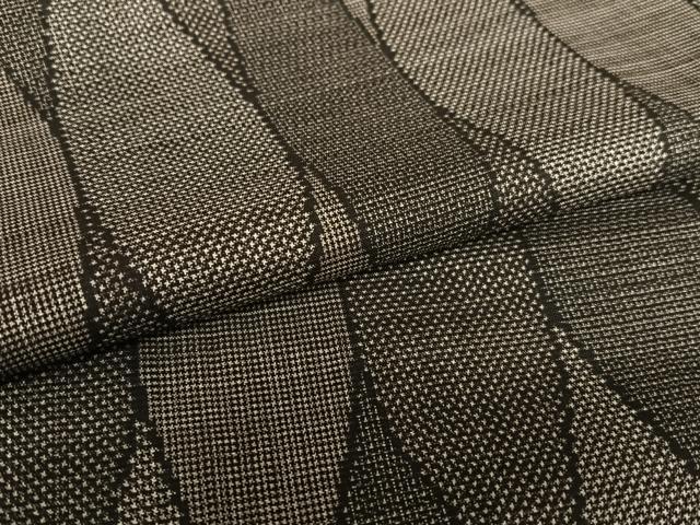 平和屋着物●本場大島紬　アンサンブル　純泥染め　手織り　150亀甲　立涌文　証紙付き　正絹　逸品　AAAZ7417zg 平和屋着物○本場大島紬 アンサンブル 純泥染め 手織り 150亀甲 立涌文