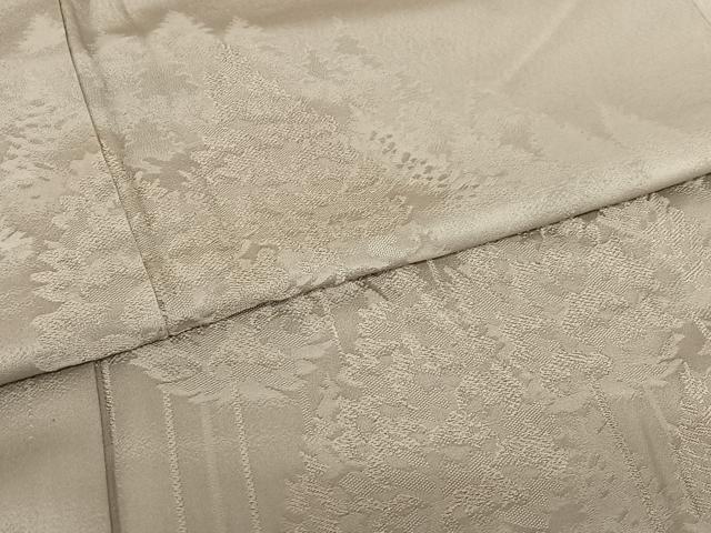 平和屋着物●無地絵羽訪問着 樹林地紋 煤色 正絹 逸品 AAAZ7419zg