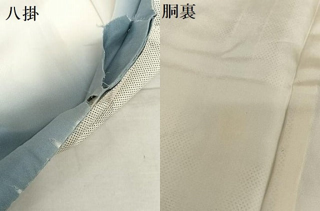 平和屋着物●本場大島紬 白大島 カタス7マルキ 切り嵌め花文 松坂屋扱い 正絹 逸品 AAAZ7421zg