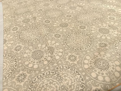 平和屋着物●上質な紬　花丸文　正絹　逸品　AAAZ7431zg