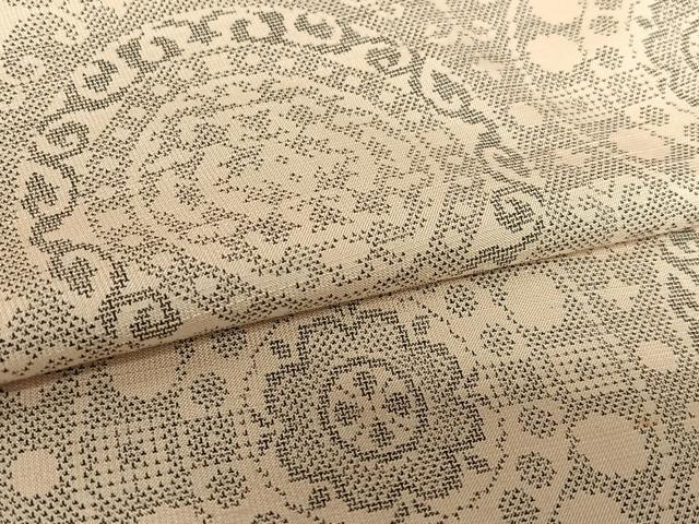 平和屋着物●上質な紬　花丸文　正絹　逸品　AAAZ7431zg
