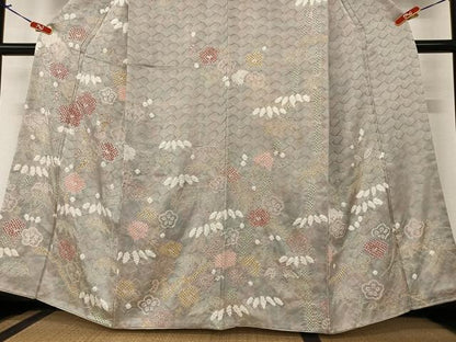 平和屋着物●訪問着 絞り 松竹梅 暈し染め 正絹 逸品 AAAZ7442zg