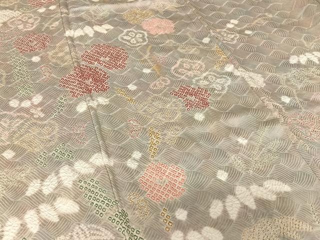 平和屋着物●訪問着 絞り 松竹梅 暈し染め 正絹 逸品 AAAZ7442zg