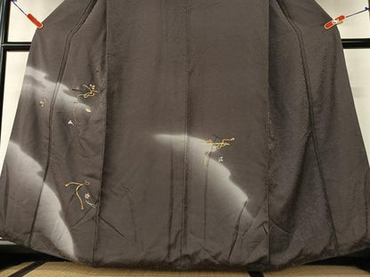 平和屋着物●訪問着 竹屋町刺繍 結び紐吹き寄せ文 暈し染め 正絹 逸品 AAAZ7444zg