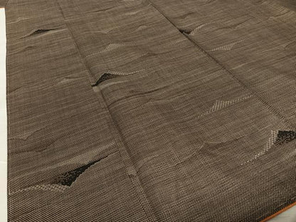 平和屋着物●本場大島紬　古代染色純泥染め　手織　一元7マルキ　遠山重ね文　石原正宏作　証紙付き　正絹　逸品　未使用　AAAZ7464zg