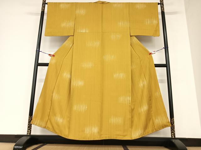 平和屋着物●上質な小紋 変わり縞 正絹 逸品 AAAZ7469zg