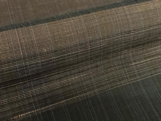 平和屋着物●上質な紬　段違い文　正絹　逸品　AAAZ7474zg