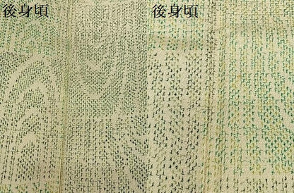平和屋着物●お召 短冊杢目文様 正絹 逸品 AAAZ7503zg