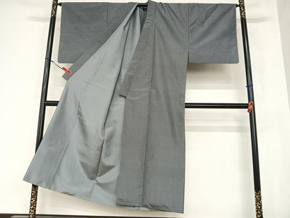 平和屋着物●男性　本場大島紬　網代文様　正絹　逸品　AAAZ7504zg