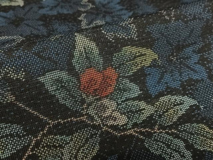 平和屋着物●本場大島紬　カタス9マルキ　枝花文　正絹　逸品　未使用　AAAZ7505zg