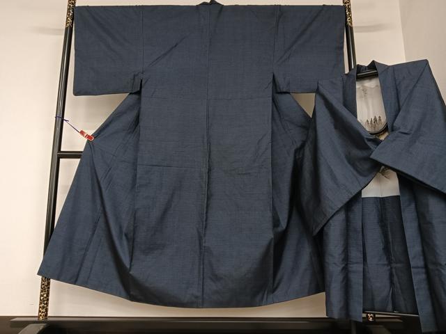 平和屋着物●男性 本場大島紬 アンサンブル 100亀甲 総詰め 正絹 逸品 AAAZ7512zg