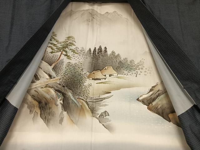 平和屋着物●男性 本場大島紬 アンサンブル 100亀甲 総詰め 正絹 逸品 AAAZ7512zg