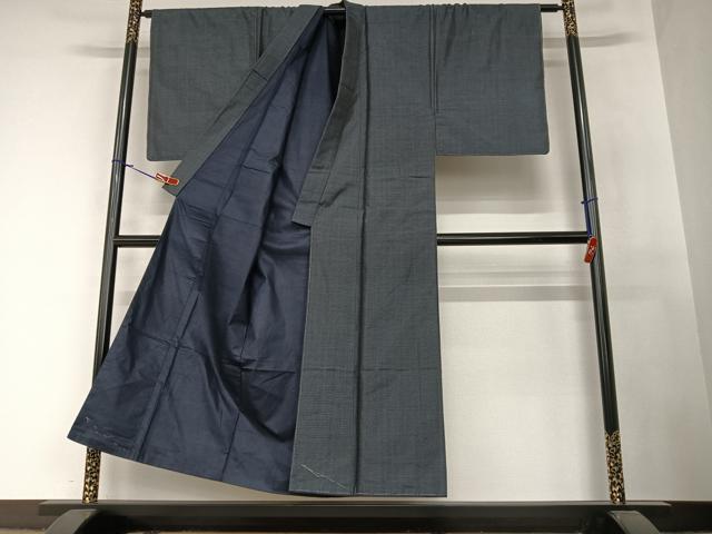 平和屋着物●男性 本場村山大島紬 アンサンブル 亀甲絣 正絹 逸品 AAAZ7515zg