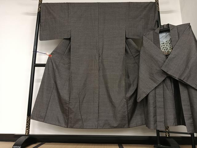 平和屋着物●男性 本場大島紬 アンサンブル 100亀甲 総詰 正絹 逸品 AAAZ7517zg