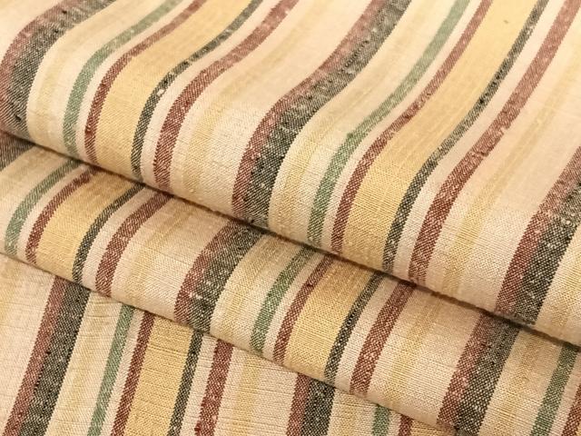 平和屋着物●上質な紬 縞 正絹 逸品 AAAZ7547zg
