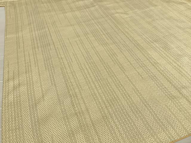 平和屋着物●本塩沢 110亀甲 変わり縞 正絹 逸品 AAAZ7555zg