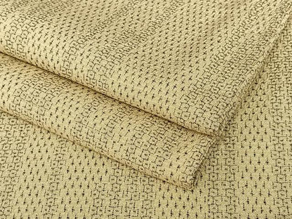 平和屋着物●本塩沢 110亀甲 変わり縞 正絹 逸品 AAAZ7555zg