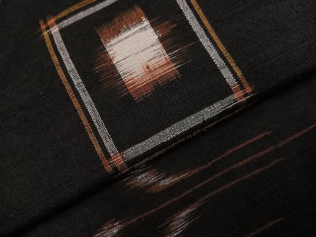 平和屋着物●上質な紬 琉球絣文様 正絹 逸品 AAAZ7643ph