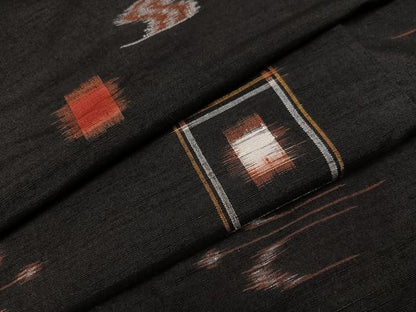平和屋着物●上質な紬 琉球絣文様 正絹 逸品 AAAZ7643ph