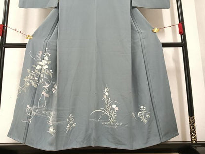 平和屋着物●訪問着 友禅 花鳥文 正絹 逸品 AAAZ7665ph