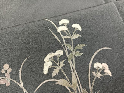 平和屋着物●訪問着 友禅 花鳥文 正絹 逸品 AAAZ7665ph