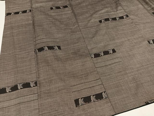平和屋着物●本場大島紬 カタス9マルキ 群鶴文 正絹 逸品 AAAZ7669ph