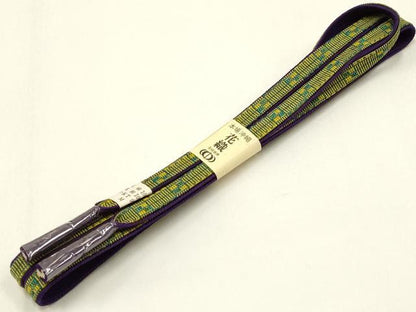 平和屋着物●和装小物　本場沖縄 花織　帯締め　共箱付き　逸品　未使用　AAAZ7761ay