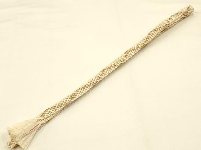 平和屋着物＊夏物 和装小物 帯締め・帯揚げセット レース組 雪輪花地紋 逸品 AAAZ7779ay