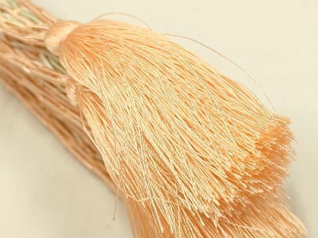 平和屋着物＊夏物 和装小物 帯締め・帯揚げセット レース組 花丸地紋 暈し染め 金糸 丹後ちりめん 逸品 AAAZ7781ay