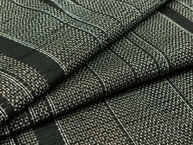 平和屋着物▽本真綿結城紬 単衣 壺垂れ文様 証紙付き 正絹 逸品 AAAZ7809jh