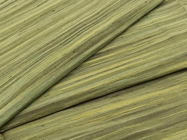 平和屋着物▽上質な紬 単衣 横段文 正絹 逸品 AAAZ7813jh